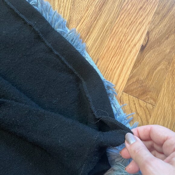 Vintage Christopher Fisher Black Cashmere Maxi Dress Size L - Picture 6 of 6